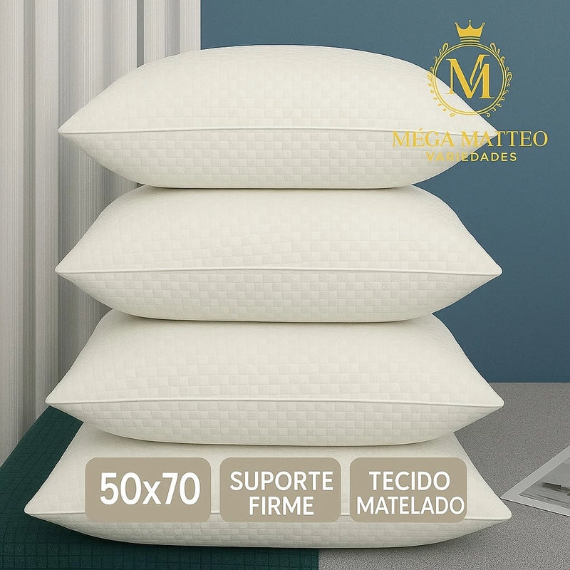 Kit 4 Travesseiros Pluma do Ganso – Antialérgicos
